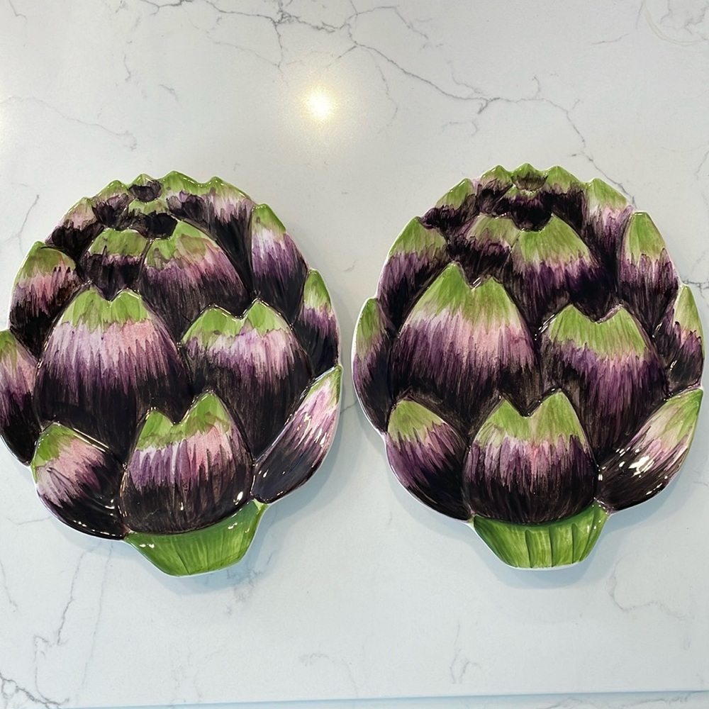 Vietri Italian Artichoke Plates